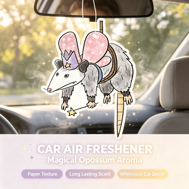 Car Air Freshener - Araba Kokusu Sihirli Peri Opossum Çizgi