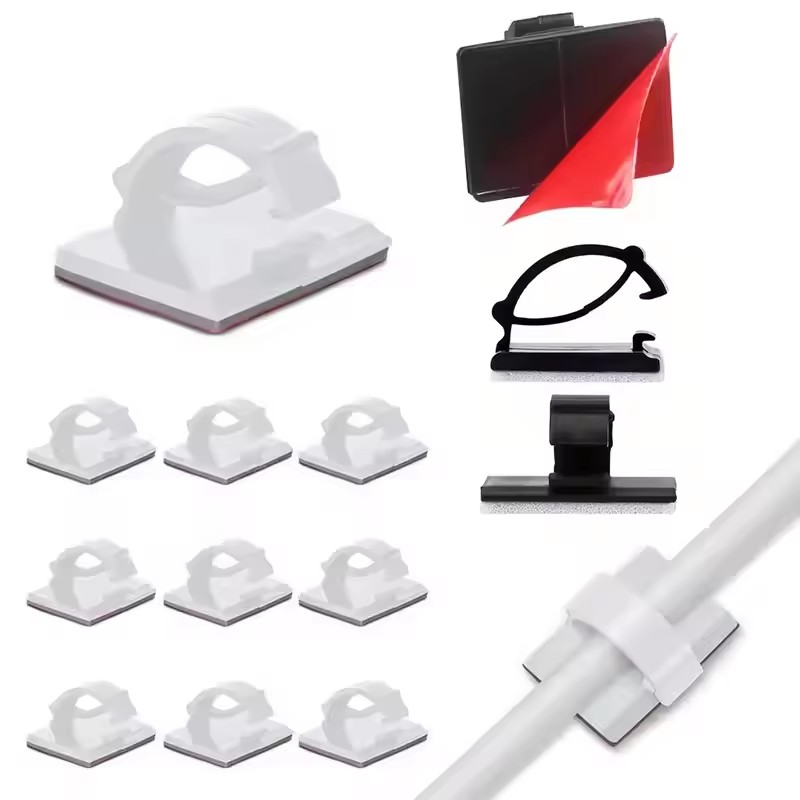 Car Cable Organizer - Yapışkanlı Araba Kablo Şarj Kablosu Klipsi,