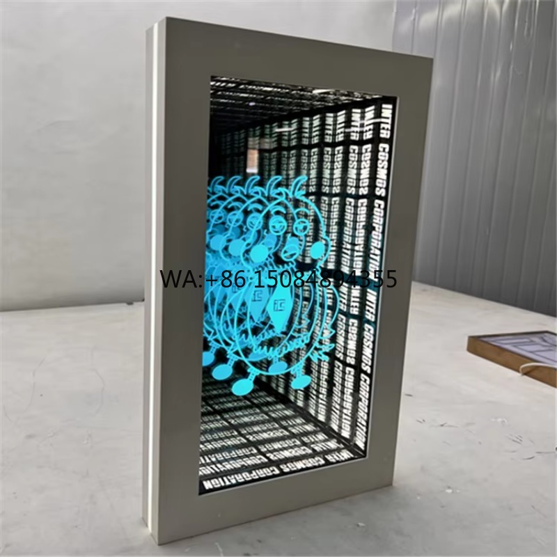 Car Mirror - LED Sonsuzluk 3D Ayna Bina Ofis