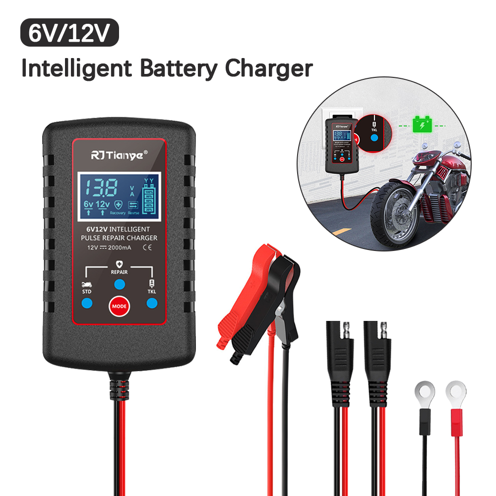Car Charger - Akıllı pil şarj cihazı motosiklet çim