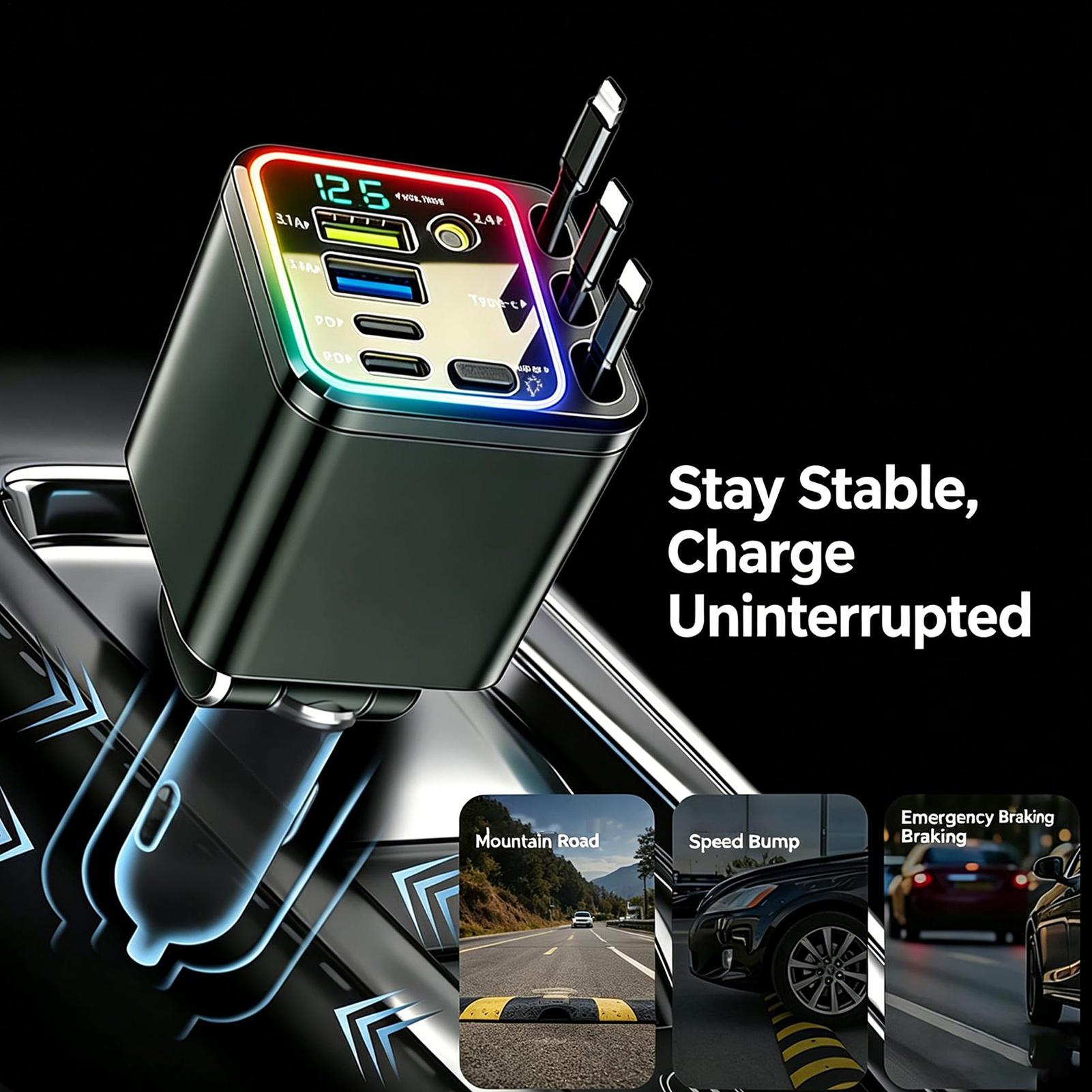Araba İçin Geri Çekilebilir Şa - Car Charger incelemesi ve fiyatı