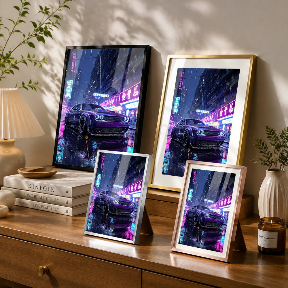 Neon Şehir Manzarasında Mor Ar - Car Mirror incelemesi ve fiyatı